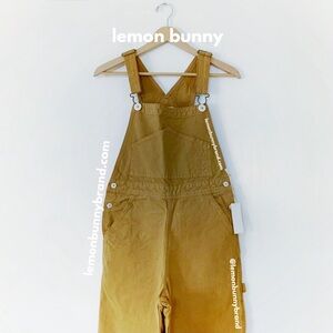 Jesse Kamm The Overalls in Wheat Gold Yellow Tan Size XS Brand New NWT